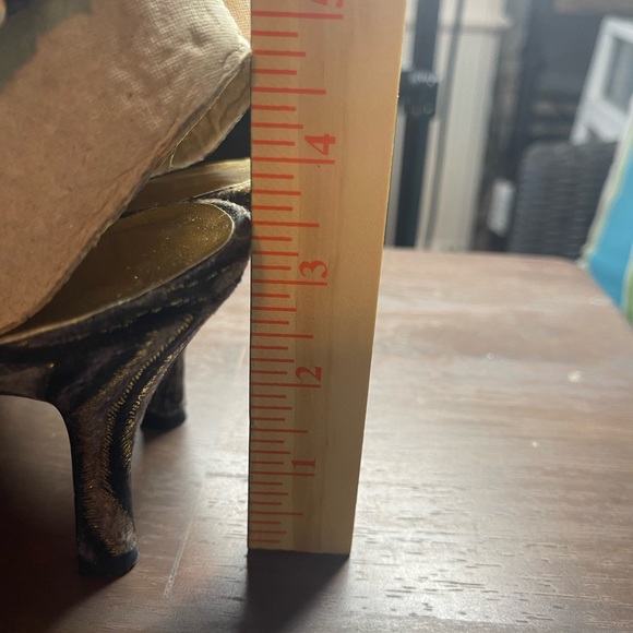 Never Worn EY Boutique Black/Cream Leopard Print Slingback Heels with Handbag - Picture 9 of 17